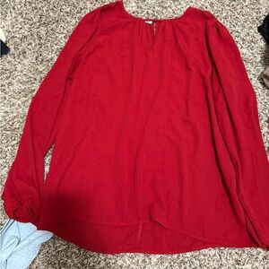 Maurices Vibrant Red Blouse